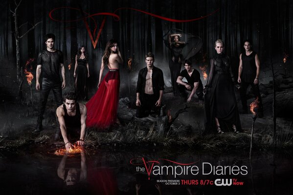 Imagen de los actores de the Vampire Diaries