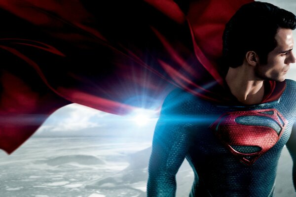 Super Man saves the world