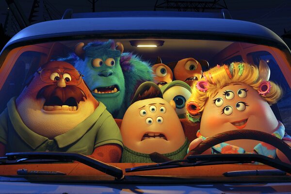 Car ride with mom Monsters University