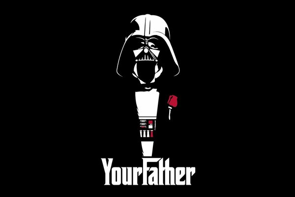 Tuo padre Darth Vader EA sfondo nero