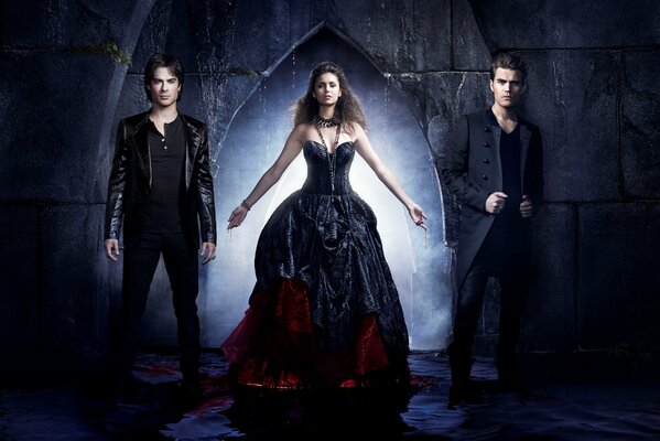 The main actors of the series the vampire diaries