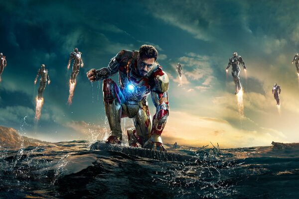 Poster for the movie Iron Man .