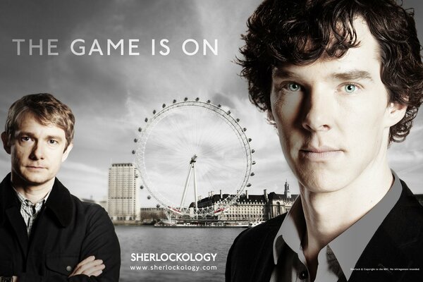 Cartel de la serie de la bbc Sherlock 