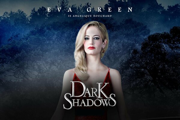Eva Green in a red dress Dark Shadows