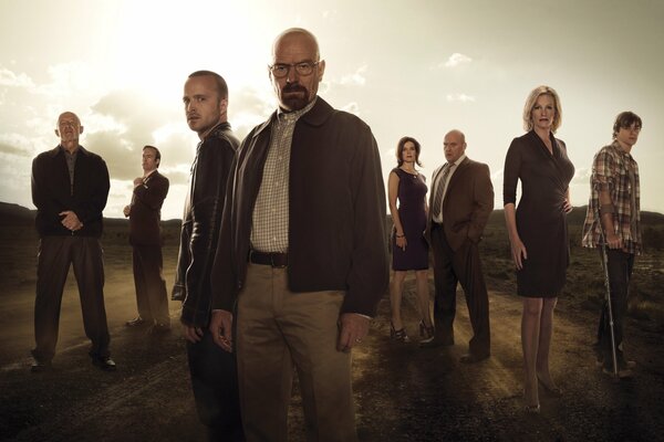 Bad shot of the TV series breaking bad