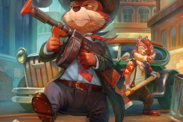 Chip et Dale se précipitent à la rescousse