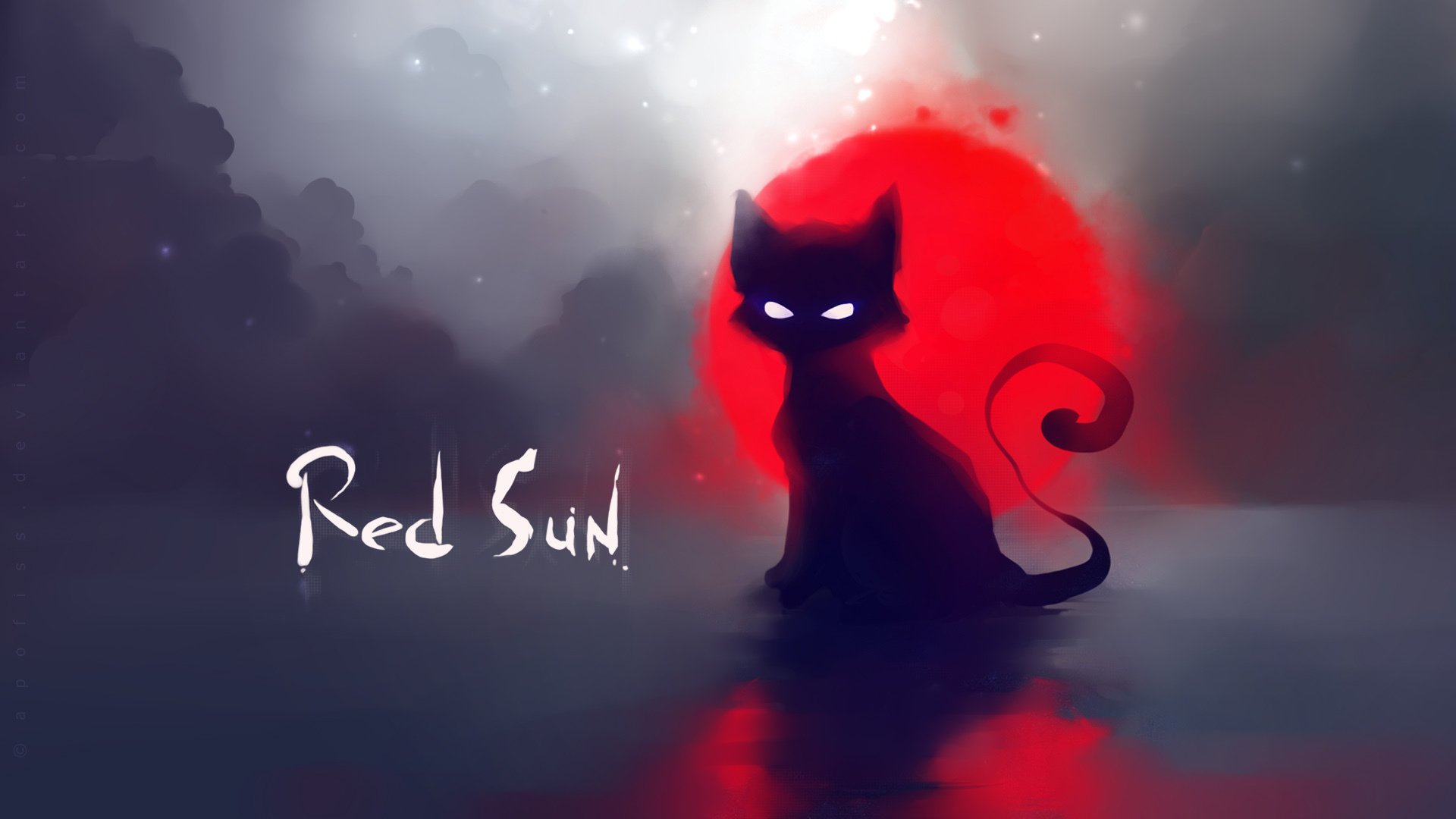 rosso sole gatto apofiss deviantart