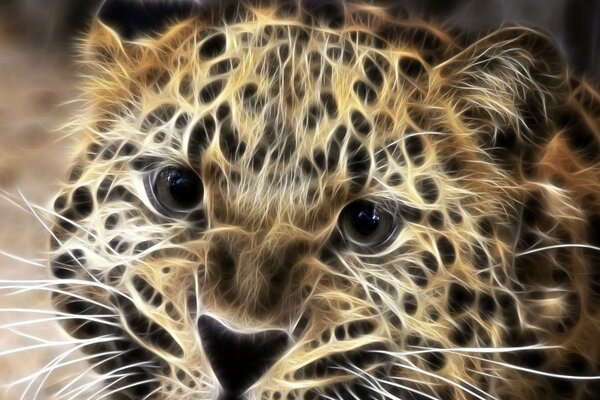 Fantastische Leopardverarbeitung in Photoshop