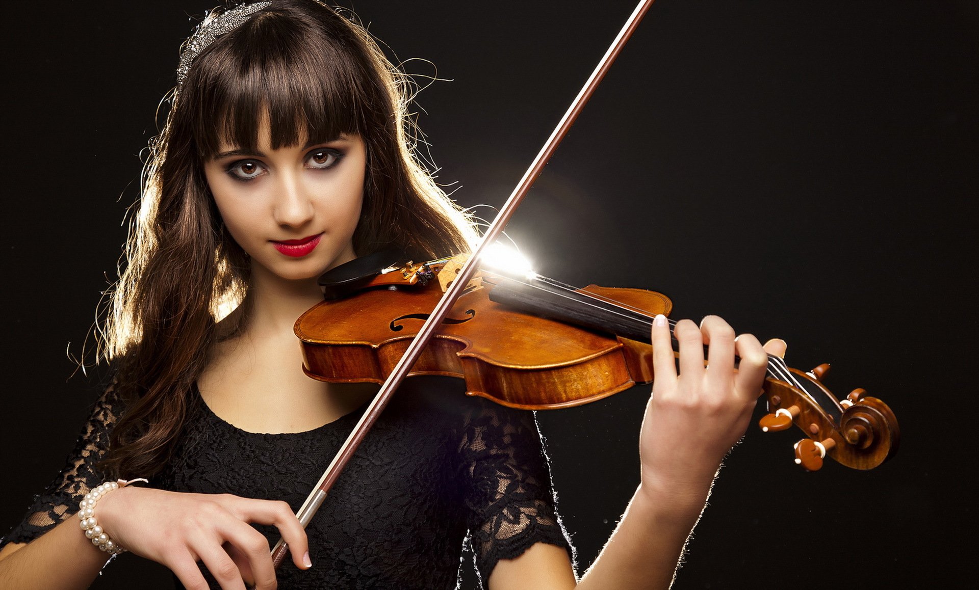 chica violín música