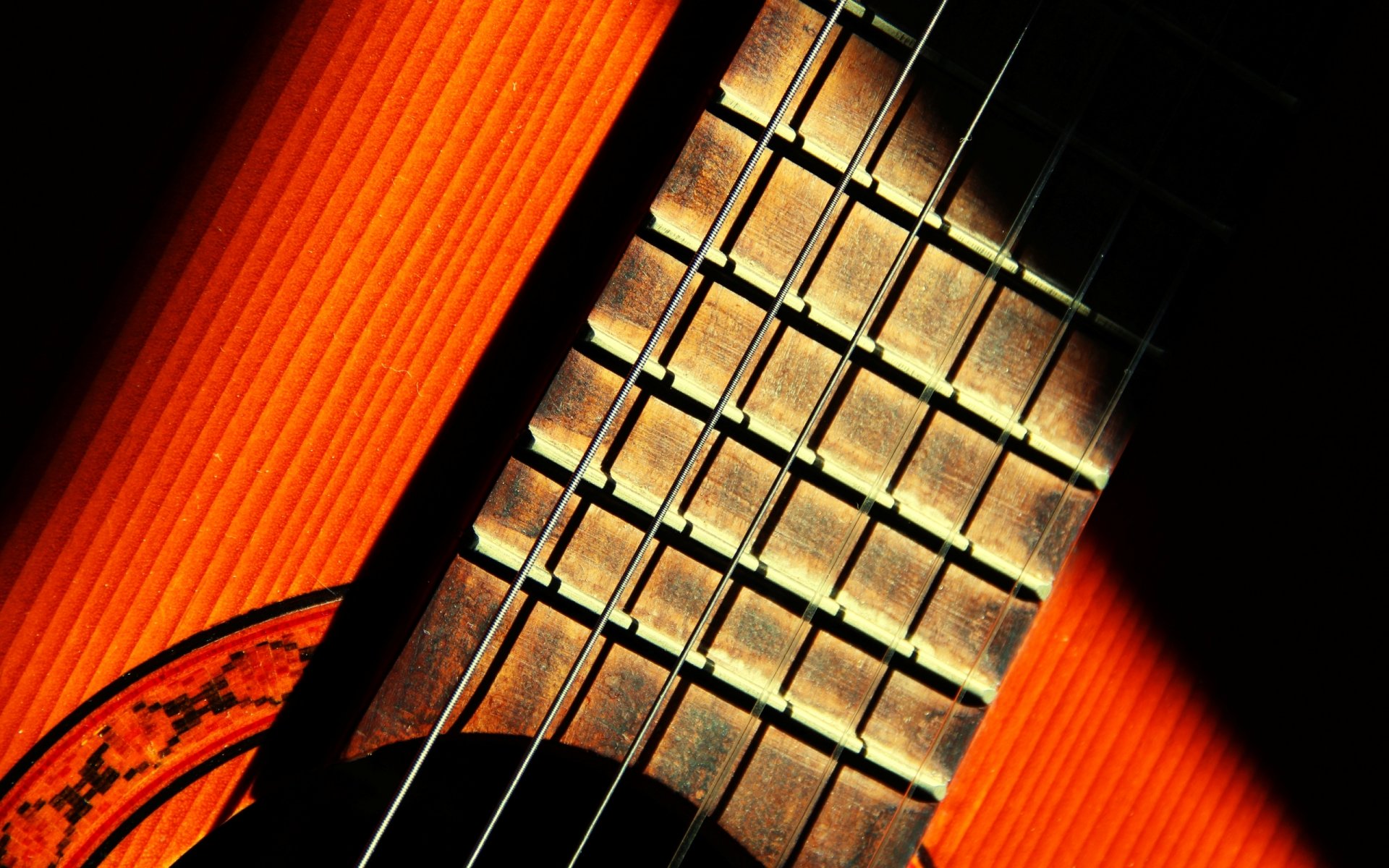 guitarra música macro