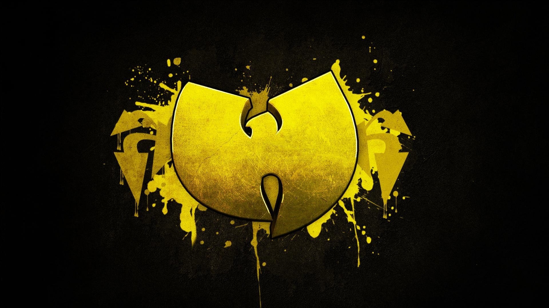 wu-tang clan gelb schwarz hardcore-hip-hop musik logo hintergrundbilder