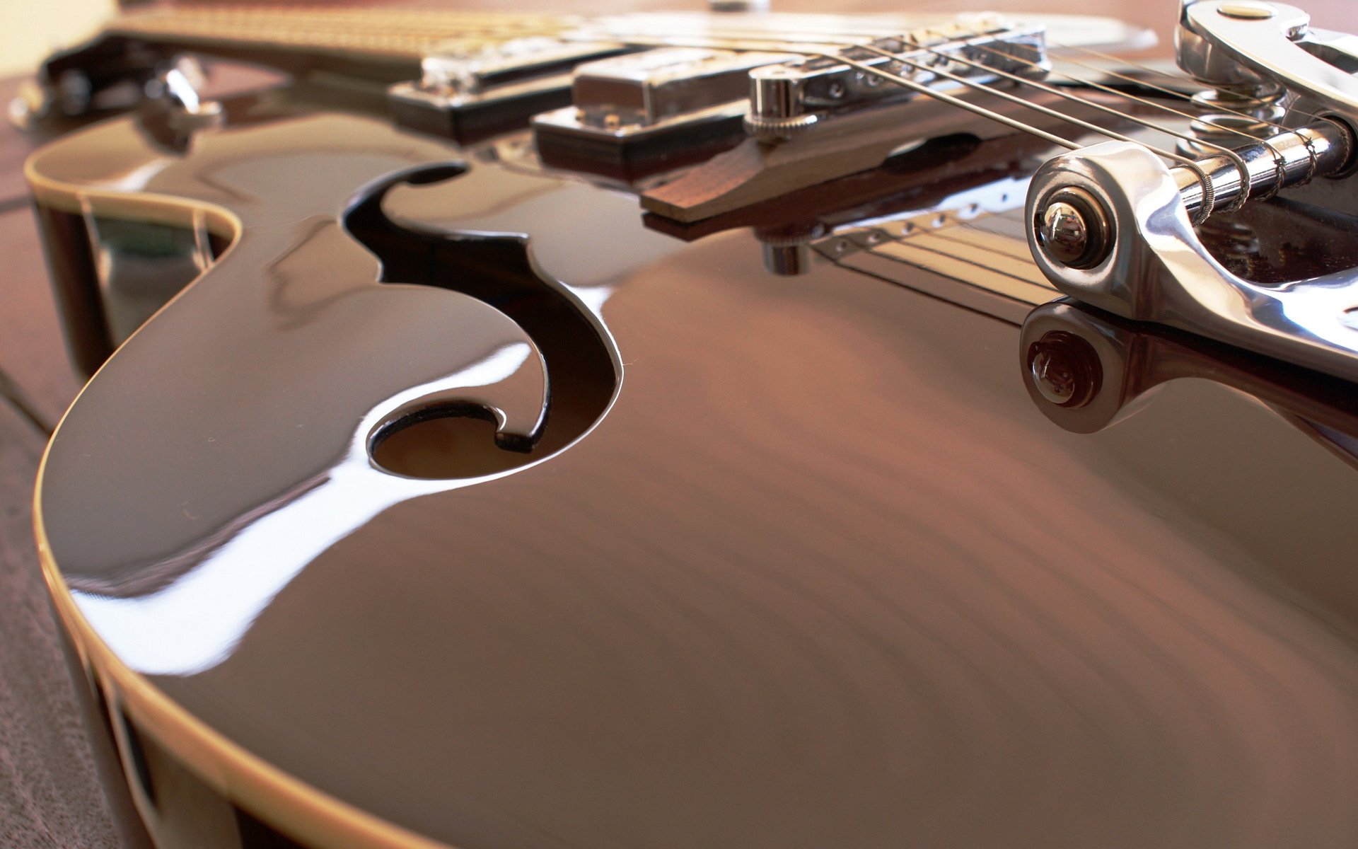 guitars string close up