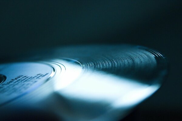 Vinyl record on a dark background