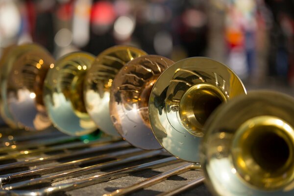 Macro shooting of a musical instrument