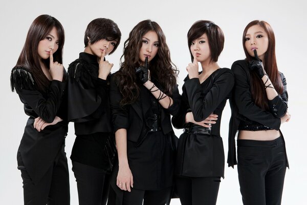 Korean music group. Asian girls