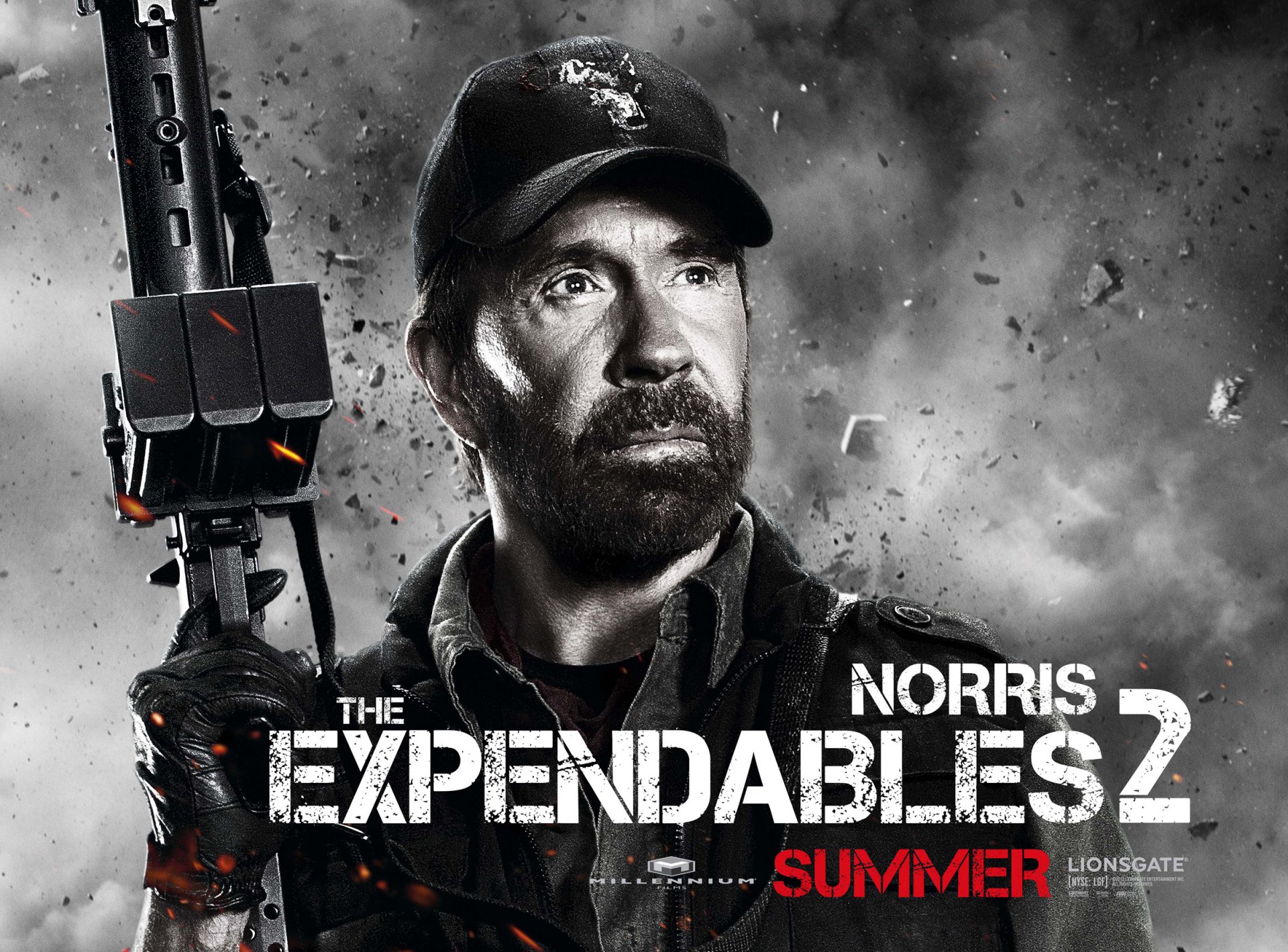 the expendables 2 chuck norris booker