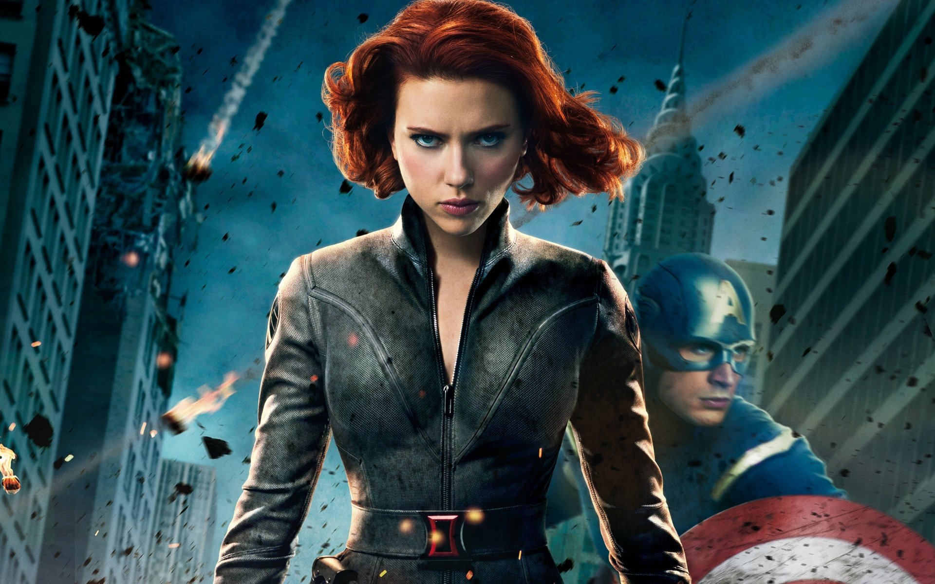 black widow the Avengers Scarlet Captain America