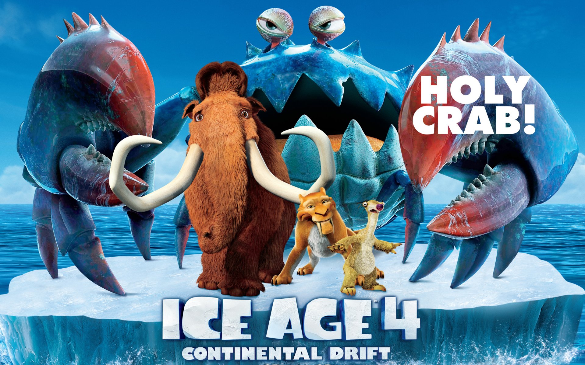 âge de glace 4 dérive continentale film film d animation manny diego cid pirates iceberg crabe animation mammouth tigre à dents de sabre paresseux animaux préhistoriques