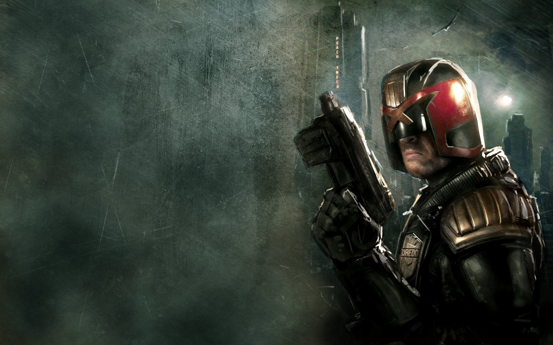 giudice dredd dredd arma casco edificio uccello