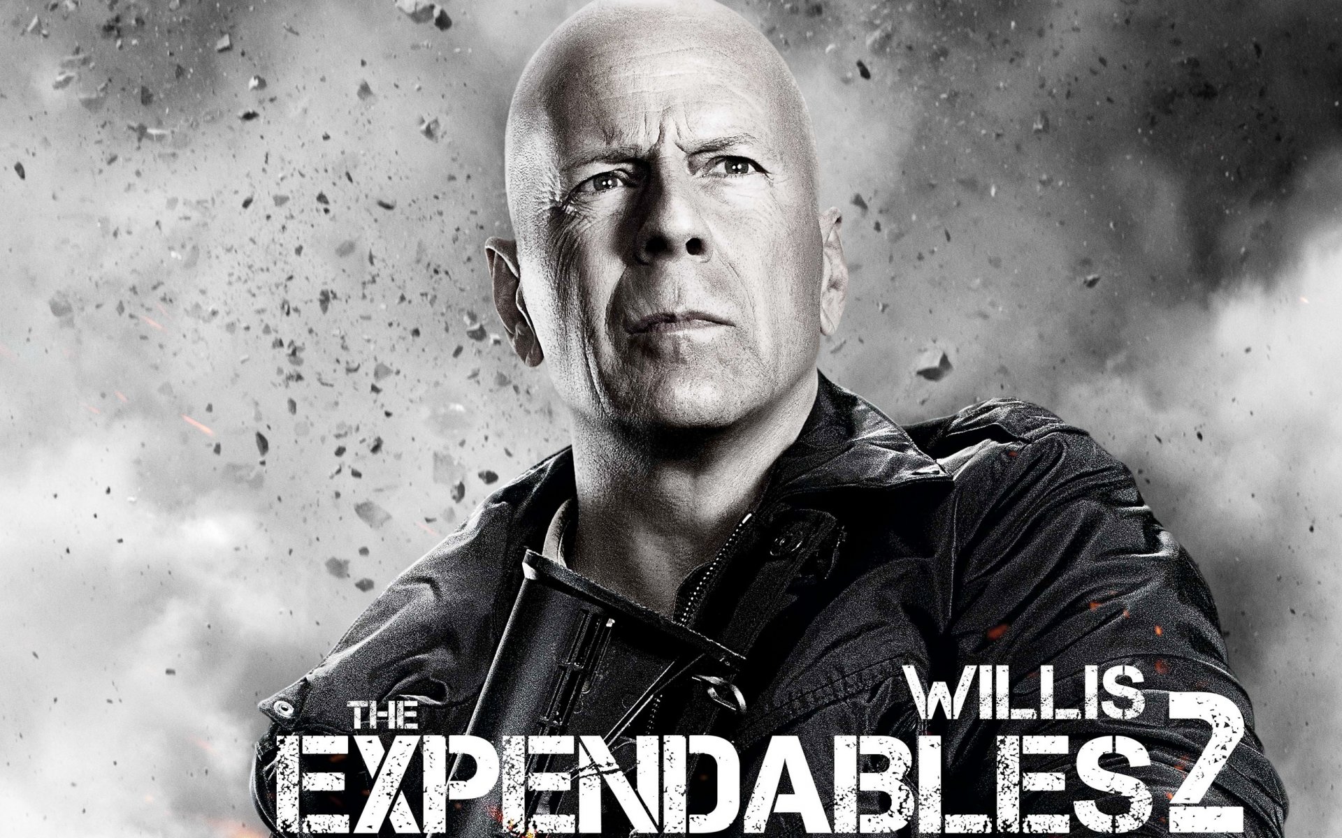 bruce willis The Expendables 2 bruce bald