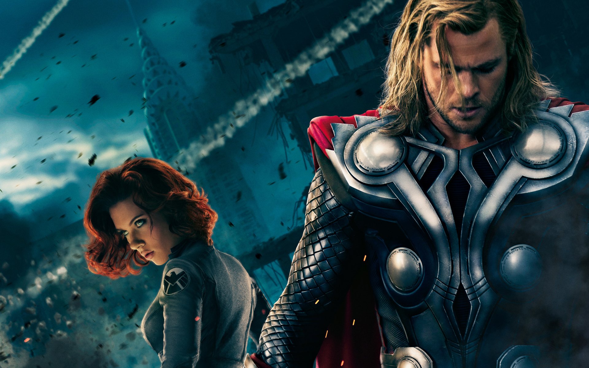 scarlett johansson chris hemsworth los vengadores