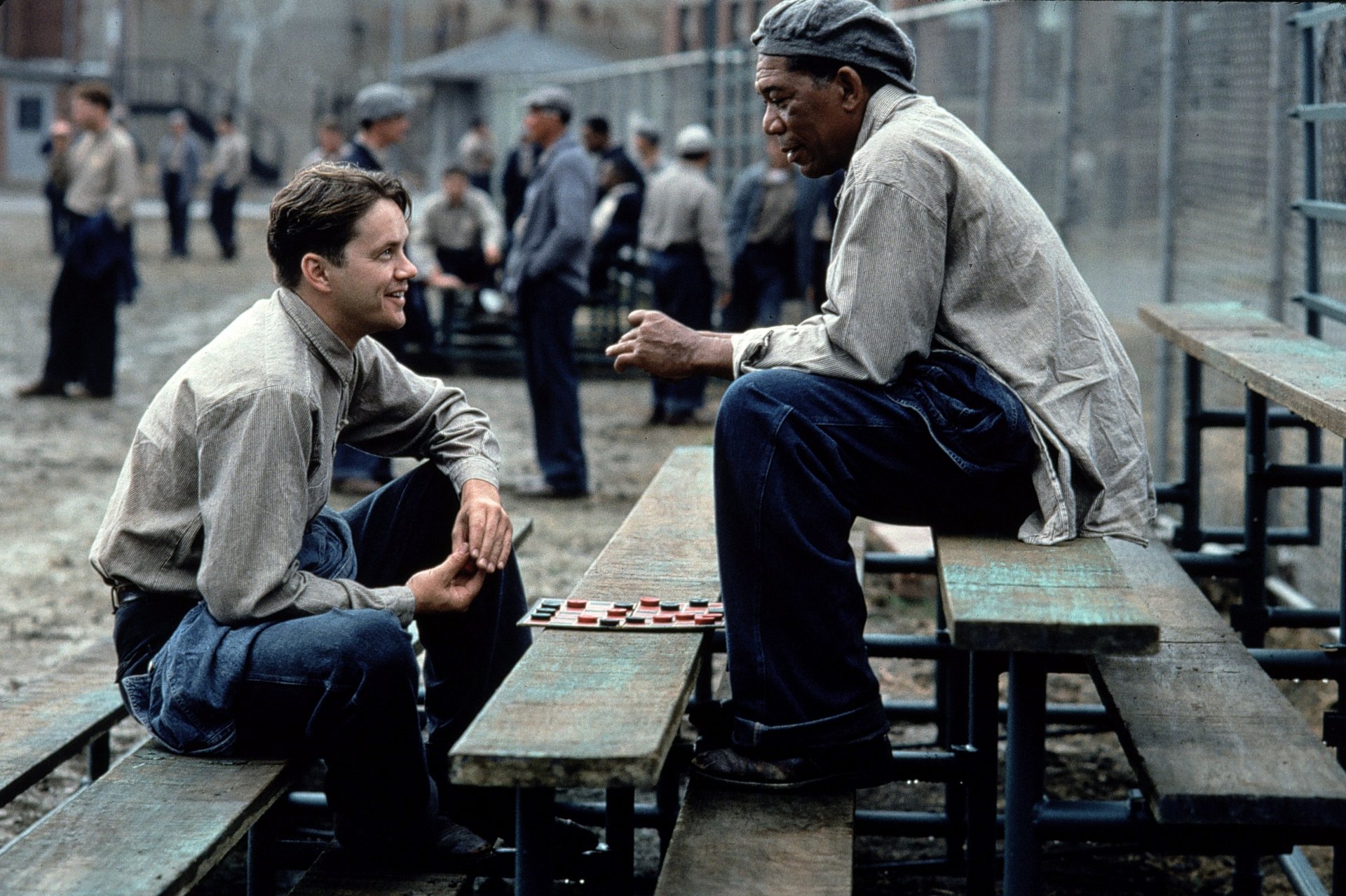 escape from the show morgan freeman morgan freeman ellis boyd redding tim robbins andy dufresne