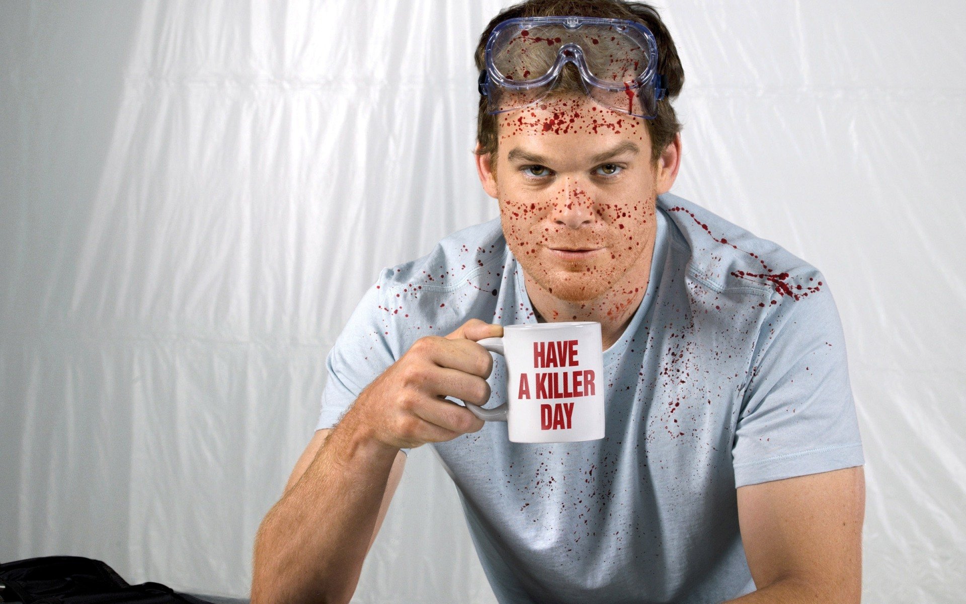 dexter dexter s justice TV series season 6 maniac killer cup splatter blood actor michael s. hall