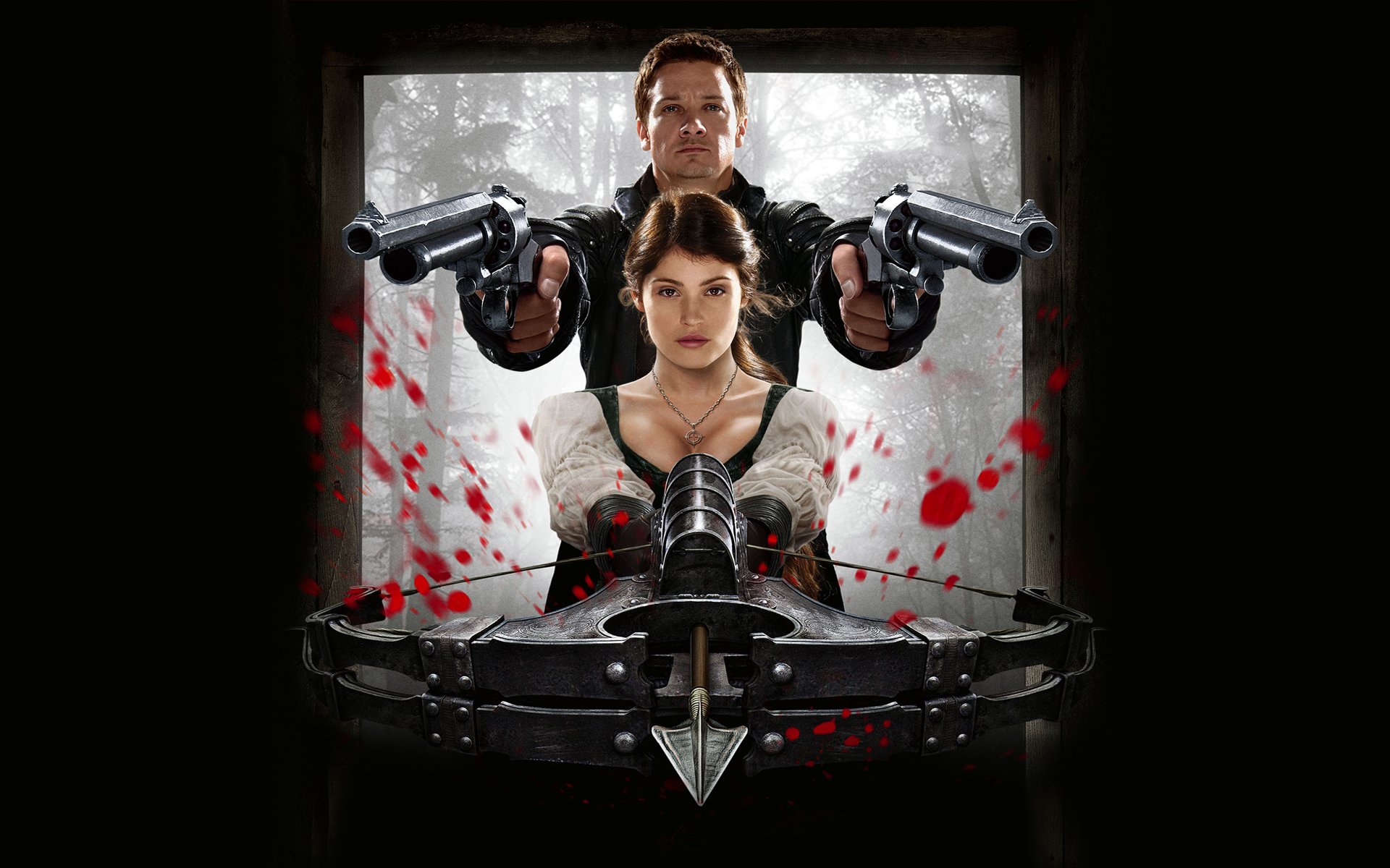 witch hunters hansel and gretel witch hunters weapon crossbow trunks jeremy renner gemma arterton