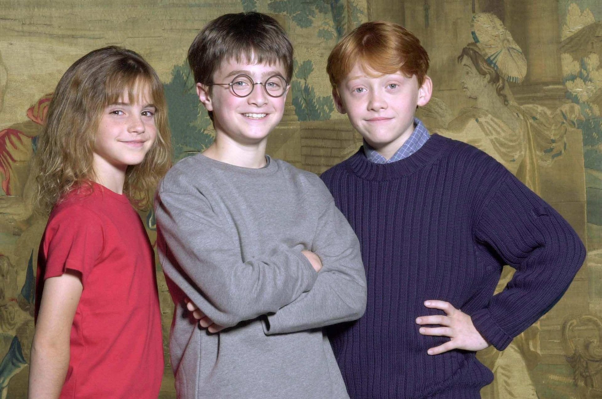 daniel radcliffe daniila radcliffe emma watson rupert grint más niños harry potter