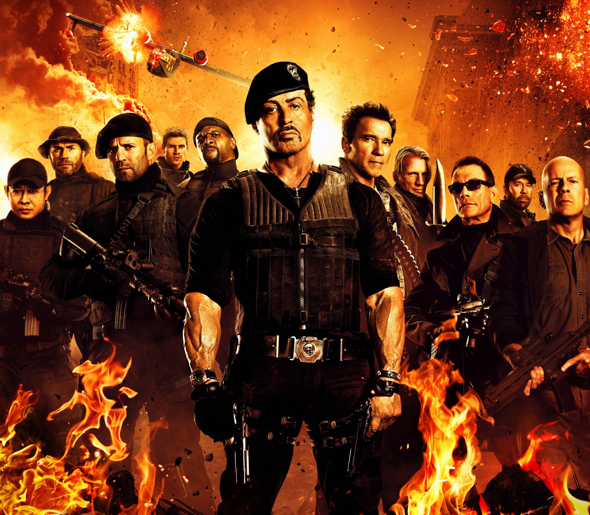 expendables 2 sylvester stallone barney ross bruce willis kirche arnold schwarzenegger gosse jason statham jason statham lee christmas jet li yin yang dolph lundgren dolph lou