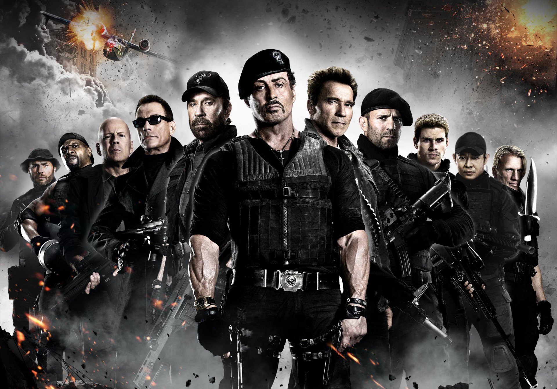 the expendables 2 sylvester stallone arnold schwarzenegger jason statham jet lee dolph lundgren chuck norris jean-claude van damme