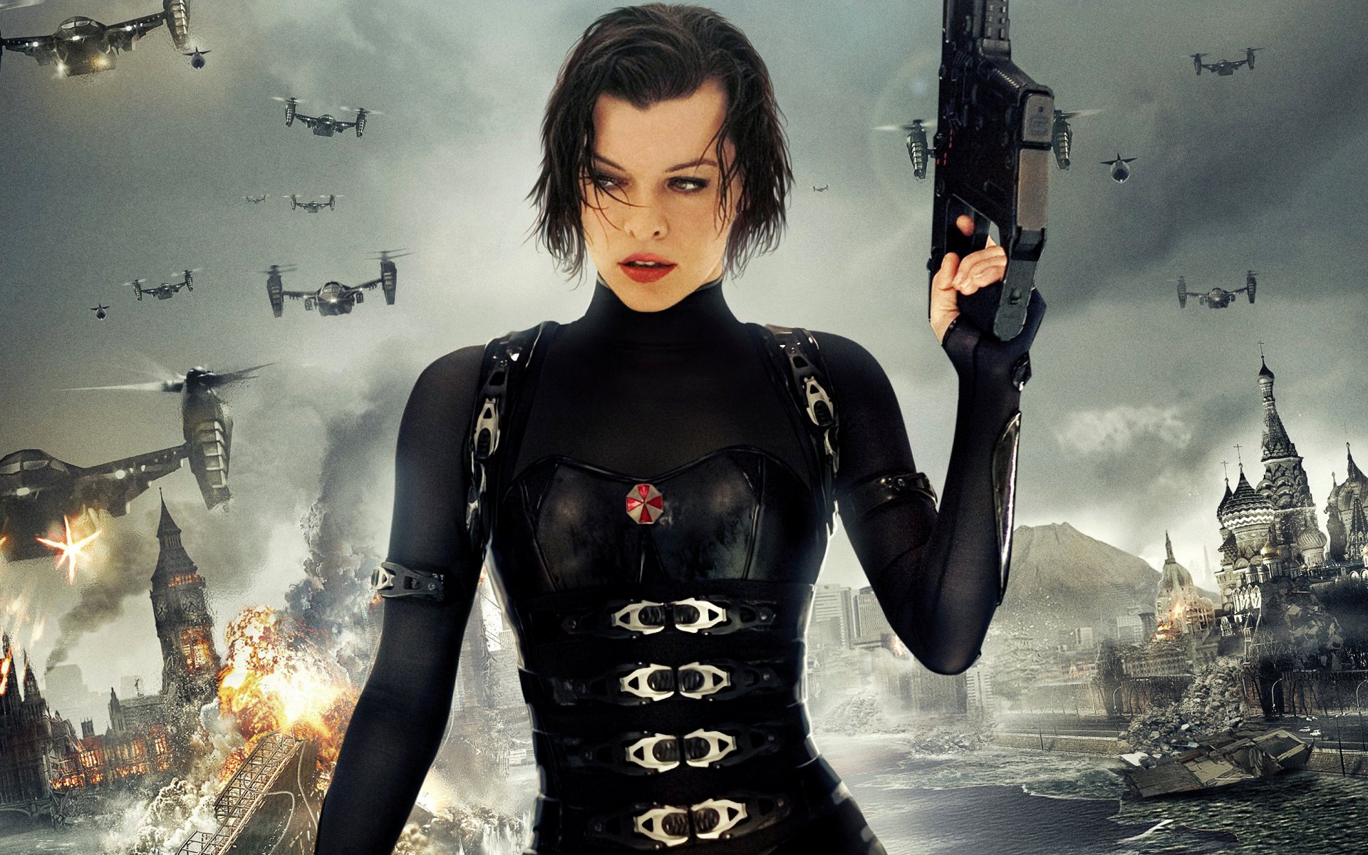 resident evil retribución resident evil retribución milla jovovich zombie explosión