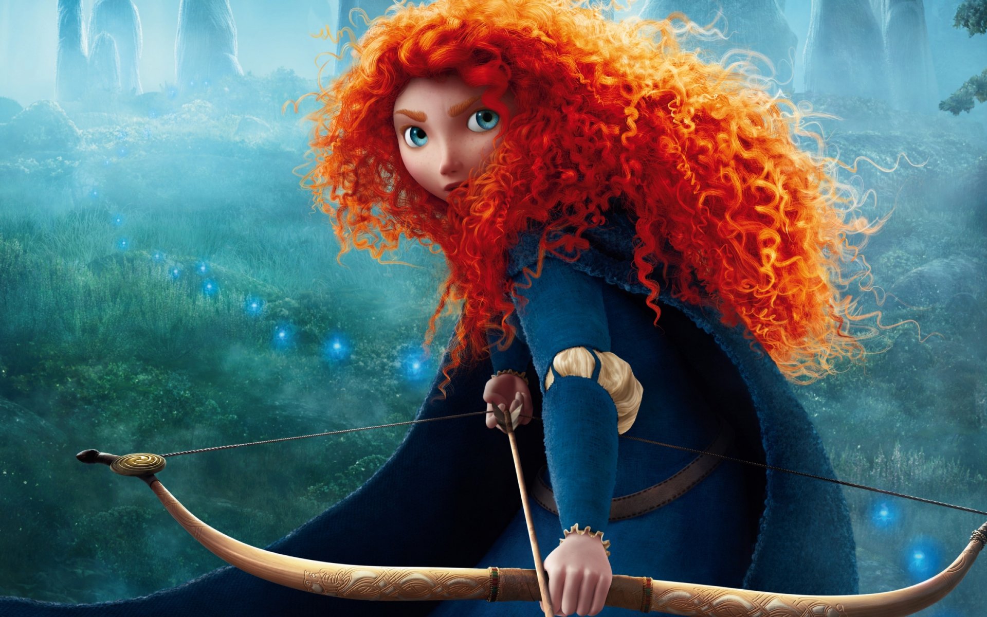 kreskówka odważna księżniczka merida pixar