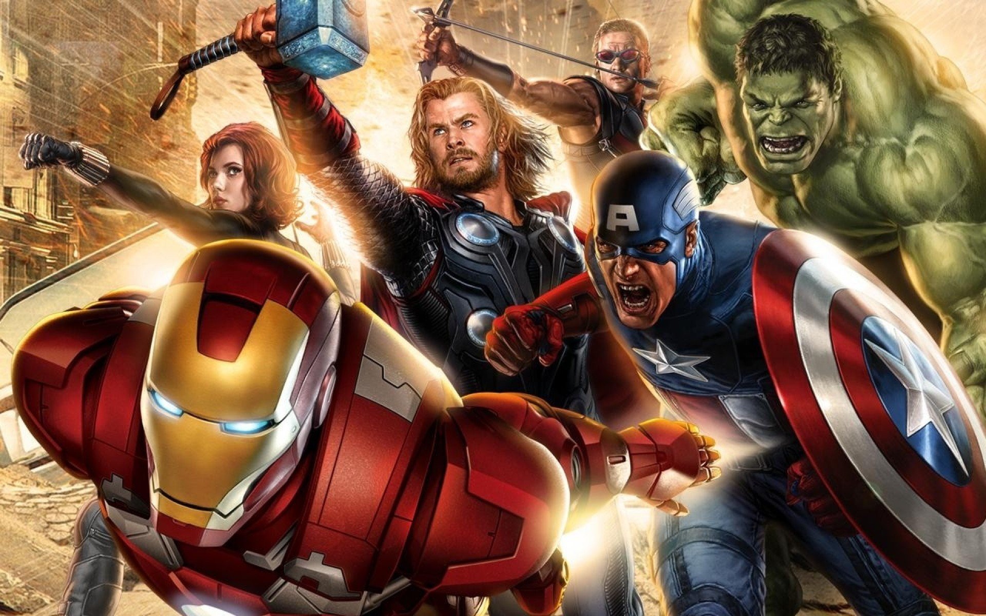 vengadores superhéroes iron man capitán américa viuda negra thor hulk hawkeye película acción ficción figura