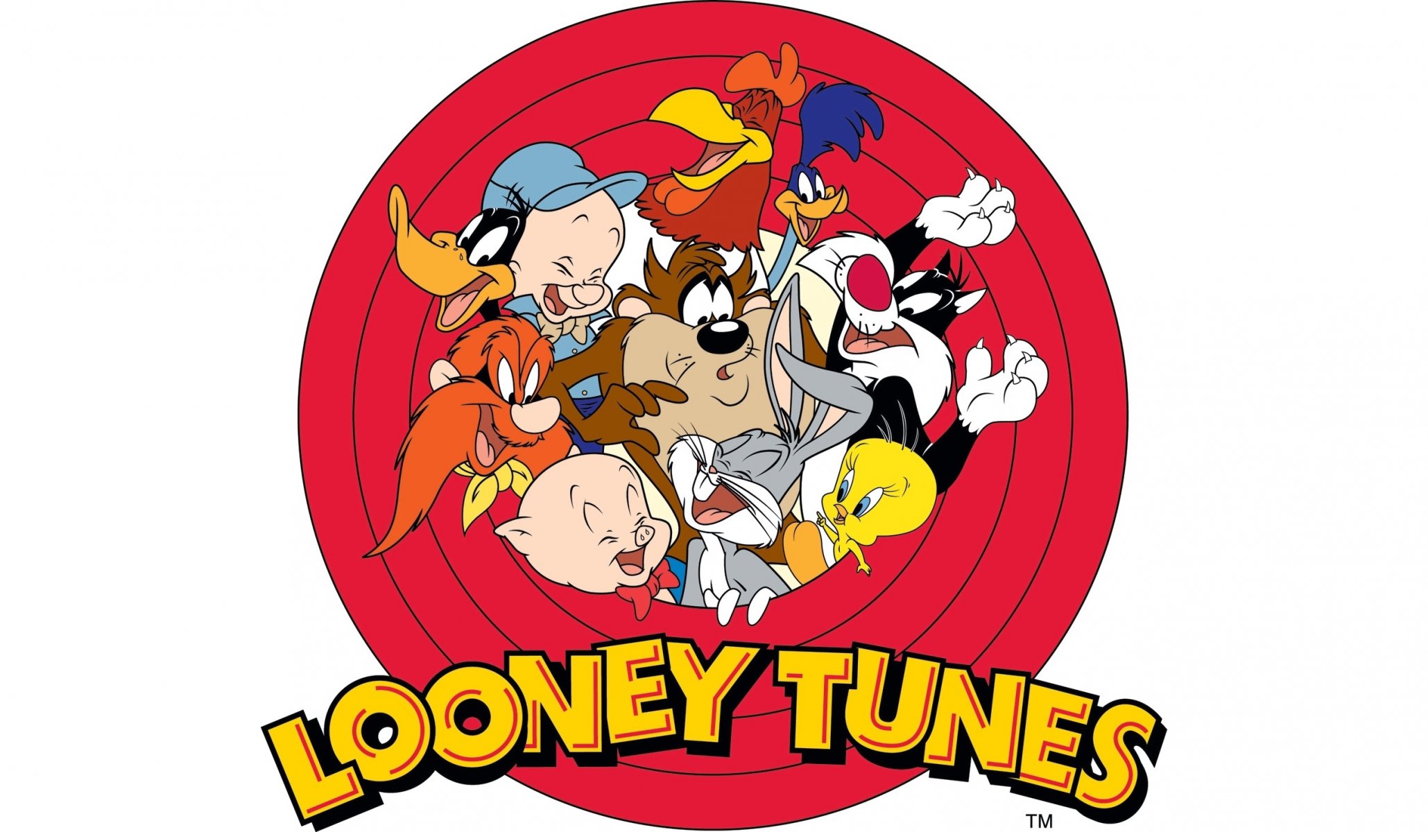 looney tunes багз банни элмер фадд даффи дак порки пиг дорожный бегун кот сильвестр твити тасманский дьявол неуправляемый сэм фогхорн легхорн elmer фадд road runner сильвестр кот tweety bird yosemite sam