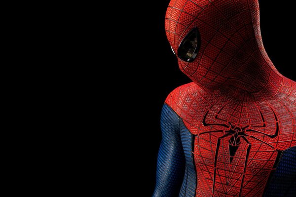 Immagine con Spider-Man su sfondo nero