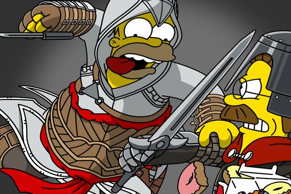 Homer Simpson Assassins Creed