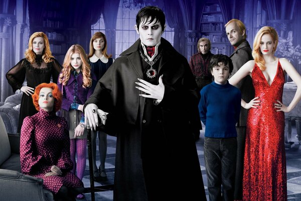 Groupe de personnages du film Tim Burton