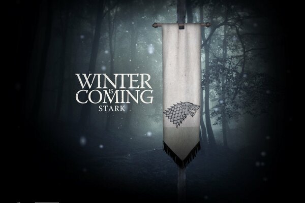 Game of Thrones drapeau Stark