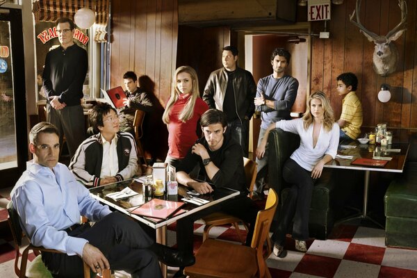 Foto del cast della serie Heroes