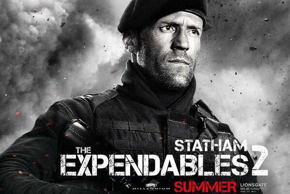 Poster di The Expendables 2 con Jason Statham