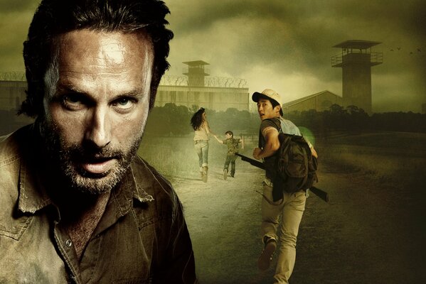 Cartel de la serie the Walking Dead