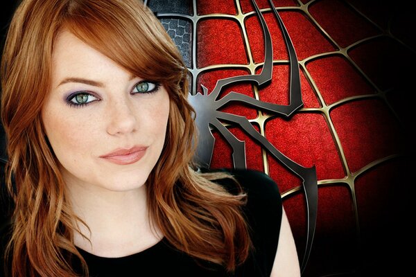 Emma Stone nel ruolo della ragazza di Spider-Man