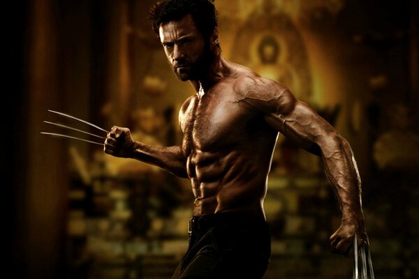 El actor Logan de la película Wolverine Hugh Jackman