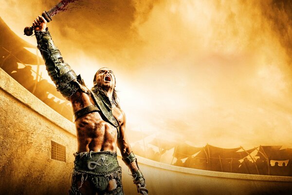 Gladiador de la serie Spartacus: dioses de la arena