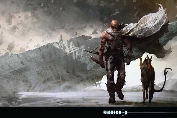 Vin Diesel in the film Chronicles of Riddick