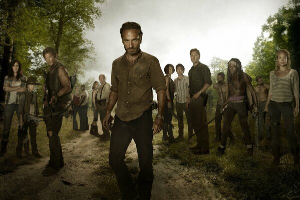Rick is the leader of the survivors of the zombie apocalypse