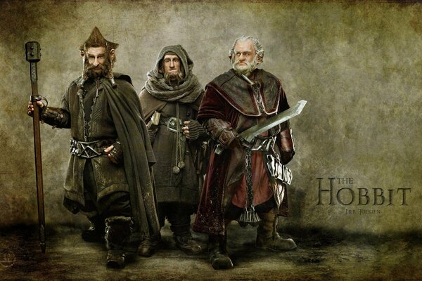 Three Dwarfs from the Hobbit movie