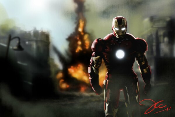 Robert Downey Jr. como Iron Man