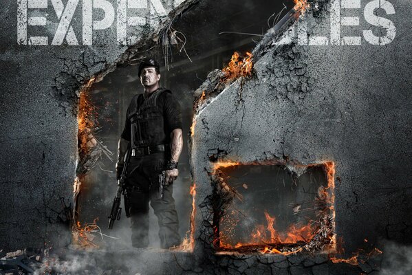 Poster of The Expendables 2 with Sylvester Stallone
